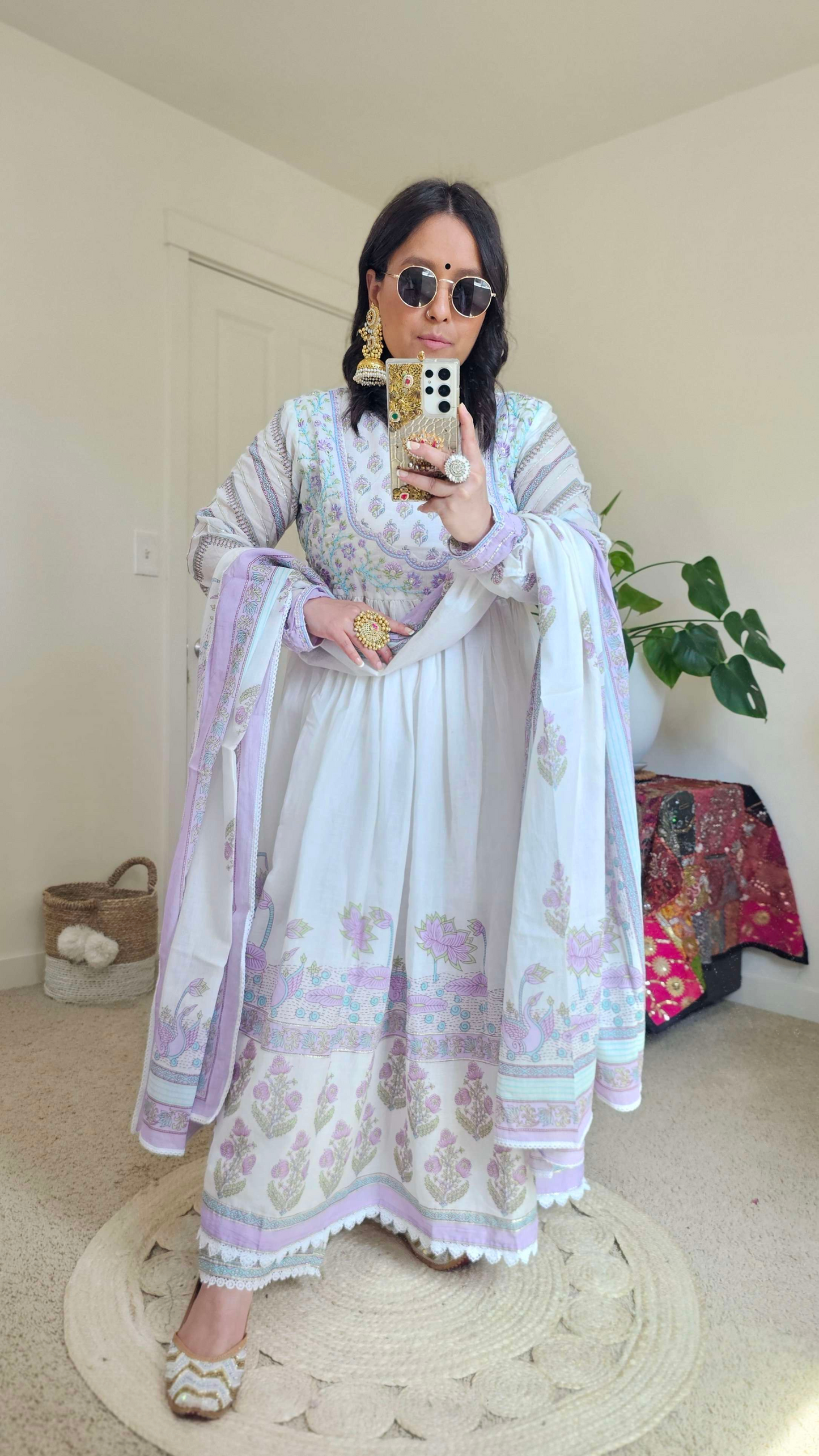 NAINA ANARKALI PURPLE